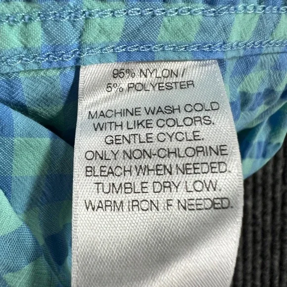 Vineyard Vines Mens Harbor Shirt Small Blue Green Check Long Sleeve Button Down - Picture 12 of 14